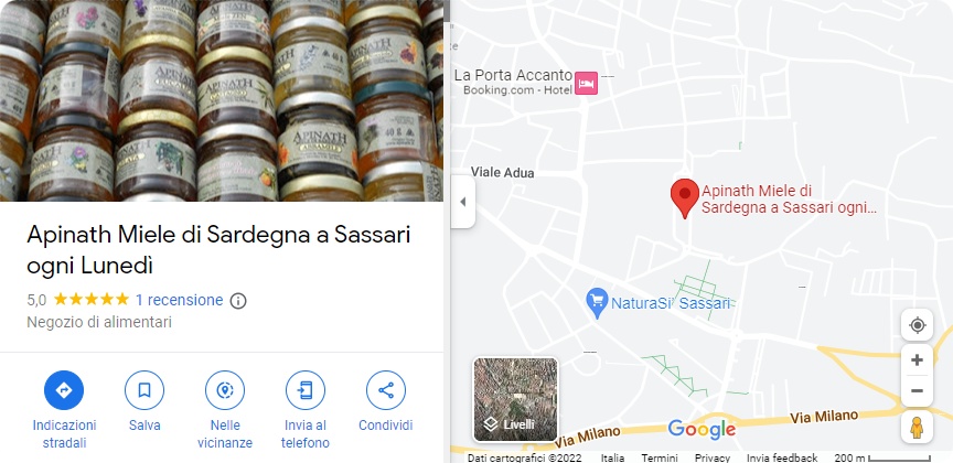 indirizzo apinath vendita miele di sardegna a Sassari